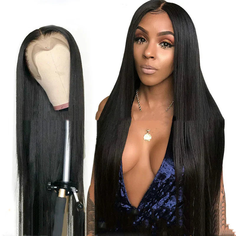 Wig Female Long Straight Hair Long Straight Wigs Africa Fashion Foreign Trade Real  Headgear